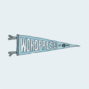 WordPress Logo Pennant